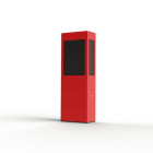 Roger Pradier - Borne Brick² N°2 Classe 3 Diffuseur PMMA noir Rouge 056