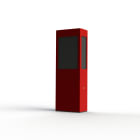 Roger Pradier - Applique Brick² N°2 PMMA noir Rouge tomate 110