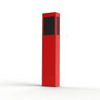 Roger Pradier - Borne Brick² N°3 PMMA noir Rouge signalisation 056