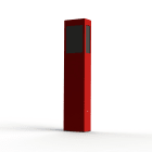 Roger Pradier - Borne Brick² N°3 Classe 3 Diffuseur PMMA noir Rouge 110