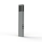 Roger Pradier - Roger Pradier - Borne Brick² N°4 PMMA noir prises type J Gris soie 105