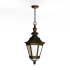 Roger Pradier - Roger Pradier - Suspension Citadelle N°1 LED 35W 3000°K Patine dorée 009
