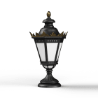 Roger Pradier - Roger Pradier - Borne Citadelle avec couronne N°4 LED 35W 2700°K Noir 000