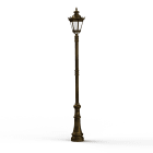 Roger Pradier - Lampadaire Citadelle avec couronne N°5 LED 35W 3000°K Patine dorée 009
