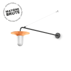 Roger Pradier - Applique Cooper N°3 opale Cuivre brut 082