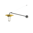 Roger Pradier - Applique Cooper N°3 opale Laiton brossé vernis 075