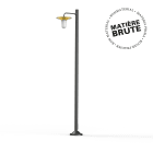 Roger Pradier - Lampadaire Cooper N°4 opale Laiton brut 072