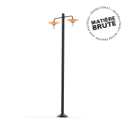 Roger Pradier - Lampadaire Cooper N°5 clair Cuivre brut 082