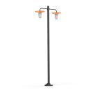 Roger Pradier - Lampadaire Cooper N°5 opale Cuivre vernis sans patine 084