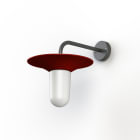 Roger Pradier - Applique Cooper N°2 opale Rouge tomate 110