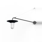 Roger Pradier - Applique Cooper N°3 opale Emaillé noir 132