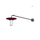 Roger Pradier - Applique Cooper N°3 opale Rouge vin 066
