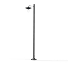 Roger Pradier - Lampadaire Cooper N°4 clair Emaillé noir 132