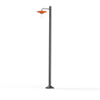 Roger Pradier - Lampadaire Cooper N°4 clair Orangé pur 014