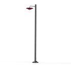Roger Pradier - Lampadaire Cooper N°4 clair Rouge vin 066