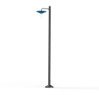 Roger Pradier - Lampadaire Cooper N°4 clair Bleu Azur mat 134