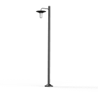Roger Pradier - Lampadaire Cooper N°4 opale Gris noir 107