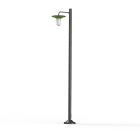 Roger Pradier - Lampadaire Cooper N°4 opale Vert fougère 109