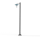 Roger Pradier - Lampadaire Cooper N°4 opale Bleu 111