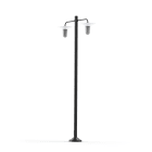 Roger Pradier - Lampadaire Cooper N°5 opale Emaillé blanc 131