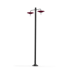 Roger Pradier - Lampadaire Cooper N°5 clair Rouge vin 066