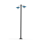 Roger Pradier - Lampadaire Cooper N°5 clair Bleu Azur mat 134