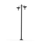 Roger Pradier - Lampadaire Cooper N°5 opale Gris noir 107