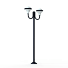 Roger Pradier - Lampadaire Dallas N°10 opale Bleu acier 065