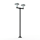 Roger Pradier - Lampadaire Dallas N°11 opale Noir foncé 000