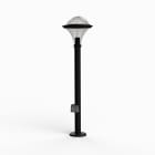 Roger Pradier - Roger Pradier - Borne Dallas N° 8 prise type F Diffuseur fumé Noir foncé 000