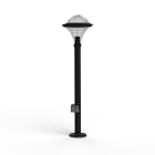 Roger Pradier - Borne Dallas N° 8 prise type F Diffuseur fumé Gris anthracite 006