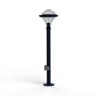 Roger Pradier - Borne Dallas N° 8 prise type F Diffuseur fumé Bleu acier 065