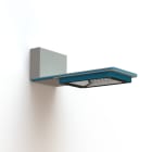 Roger Pradier - Applique Hector N°1 LED Asym 26W 2700K Bleu 134, Support Gris 105