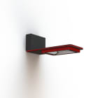 Roger Pradier - Applique Hector N°1 LED Sym 26W 2700K Rouge 056, Support Gris 107