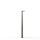 Roger Pradier - Lampadaire Hector N°2 LED Asym 35W 2700K 1-10V Rouille 046