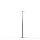 Roger Pradier - Lampadaire Hector N°2 LED Sym 35W 2700K Dali Jaune soufre 068, Support Gris 105