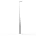 Roger Pradier - Lampadaire Hector N°3 LED Asym 35W 2700K 1-10V Gris noir 107