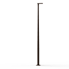 Roger Pradier - Lampadaire Hector N°3 LED asym 35W 3000K Dali Rouille 046