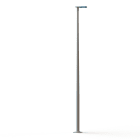 Roger Pradier - Lampadaire Hector N°3 LED Asym 26W 2700K Bleu 134, Support Gris 105