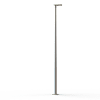 Roger Pradier - Lampadaire Hector N°3 LED asym 35W 3000K 1-10V Jaune 068 support Gris 105