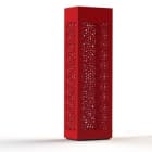 Roger Pradier - Borne Hogar Moucharabieh N°5 LED 16w 2700°K Rouge tomate 110
