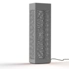 Roger Pradier - Luminaire mobile Hogar Moucharabieh N° 7 LED 16W 3000°K Gris 105 Prise type J