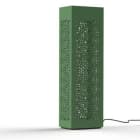 Roger Pradier - Borne mobile Hogar Moucharabieh N°7 LED 16W 2700°K Vert fougère 109 Prise type G