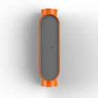 Roger Pradier - IBUK LED 4300°K 40-40 Façade PC noir Orange 014