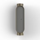 Roger Pradier - Roger Pradier - IBUK LED 4300°K 40-40 Façade PC noir Grès 054