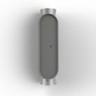 Roger Pradier - IBUK LED 3000°K 10-10 Façade PC noir Gris 105