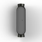 Roger Pradier - Roger Pradier - IBUK LED 3000°K 10-10 Façade PC noir Gris 107