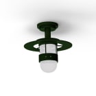 Roger Pradier - Plafonnier Kent N°1 E27 Diffuseur verre dépoli Vert 067