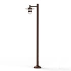 Roger Pradier - Lampadaire Kent N°4 E27 Diffuseur clair Rouille 046