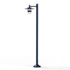 Roger Pradier - Lampadaire Kent N°4 E27 Diffuseur clair Bleu 065